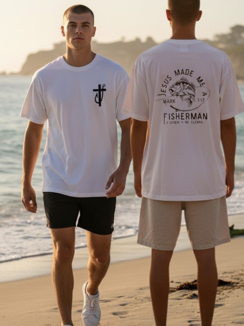 Access Christian Apparel - NWOT, Men's Christian Tee-shirt, Cross & Hook on.